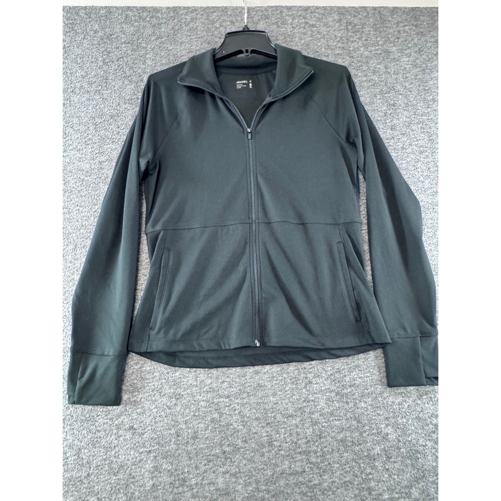 Jockey Womens Black Full Zip Active‎ Jacket Mock Neck Performance Small